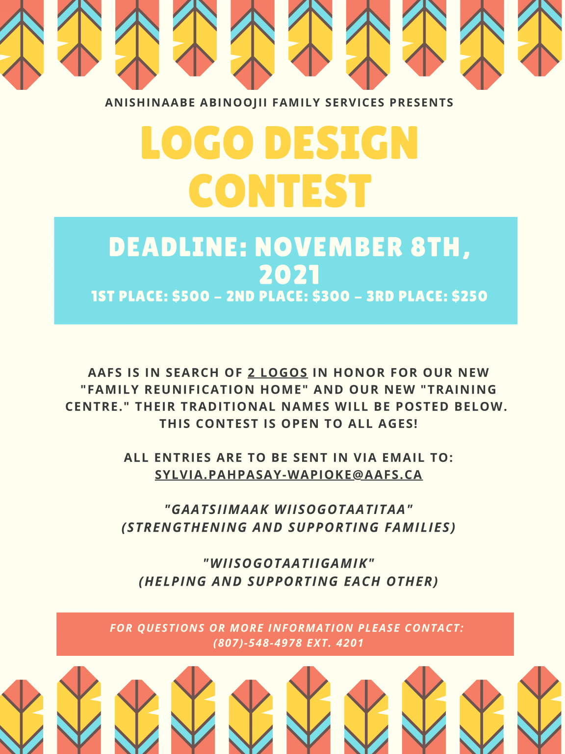 Anishinaabe Abinoojii Family Services Logo Design Contest - Eagle Lake ...